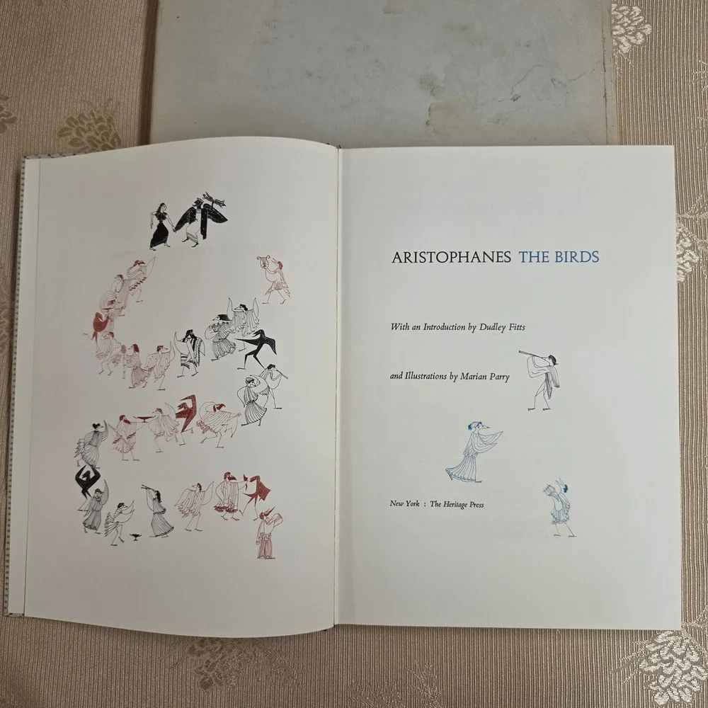Aristophanes The Birds and The Frogs Heritage Press Illustrated Slipcase Book